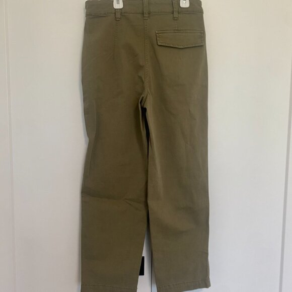 NWT Olive Green Chinos Khaki Straight Leg Pants Women's Size US 8‎ - Picture 3 of 14